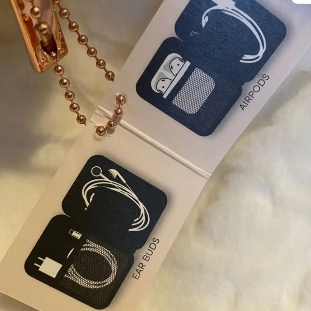 Faux Fur Earbud Case- Sapphire